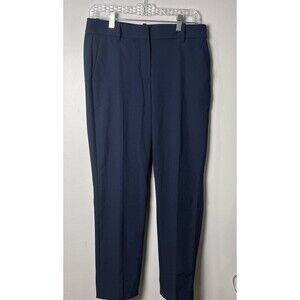 J Crew Business Casual Ruby Crop Stretch Pant Size 8 In Navy